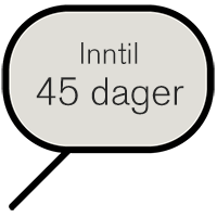 Inntil 45 dagers rentefri kreditt